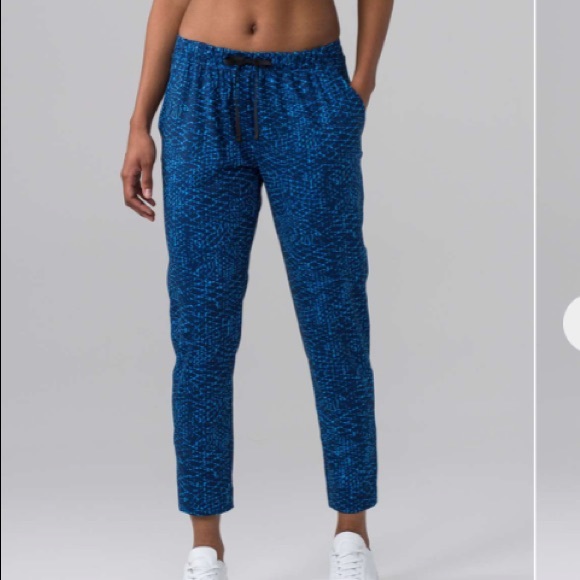 Lululemon jet set pants joggers luxtreme blue 6 - Picture 2 of 8